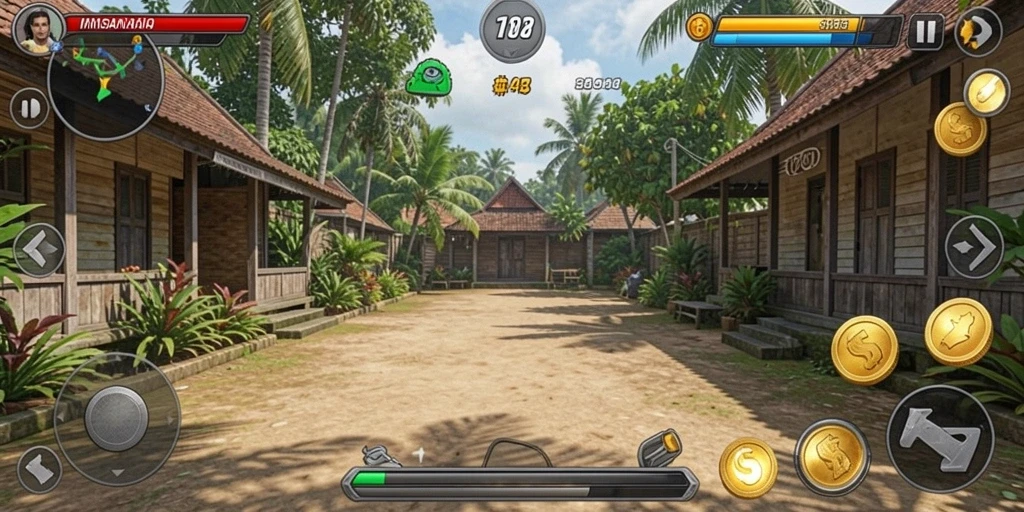 Screenshot memperlihatkan variasi level yang berbeda dan menarik.