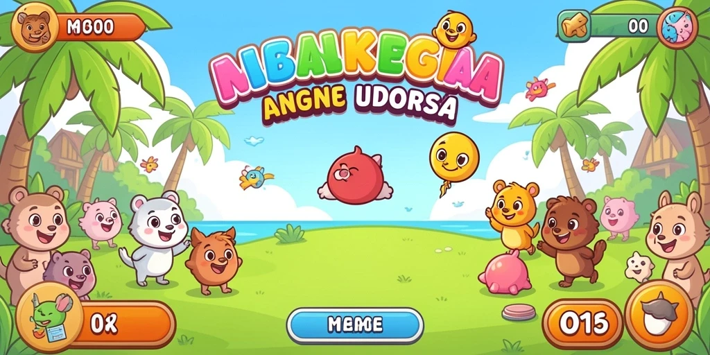 Gambaran level yang penuh dengan petualangan dan tantangan.